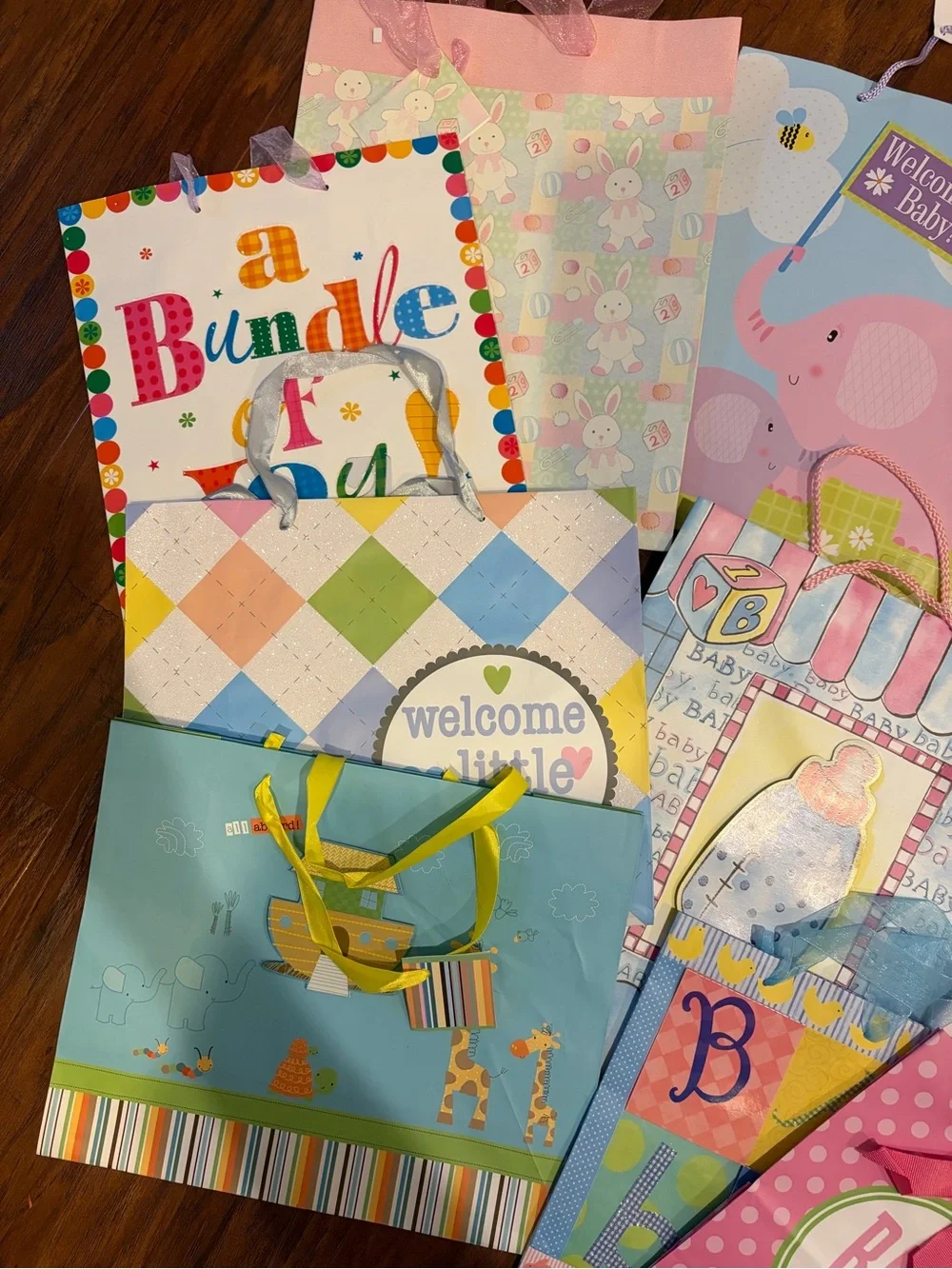 Bundle of 12 Baby Gift Bags